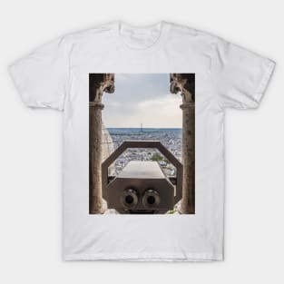 The Eiffel Tower from the Sacre Coeur Dome in Paris T-Shirt